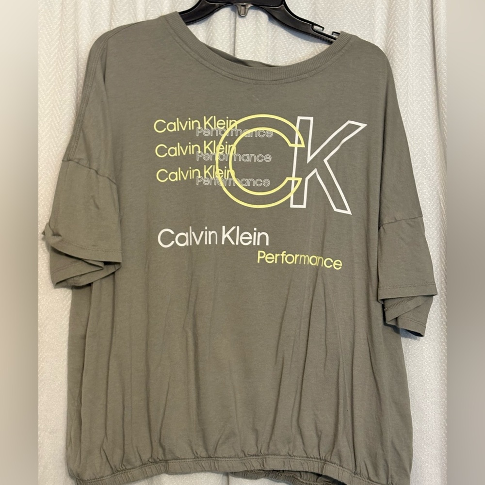 Calvin Klein Gray Performance Top